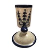 Lavender Blue Design Garlic Goalkeeper Pot (No 9 Lavender Blue