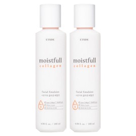 Etude New Moisture-filled Collagen Emulsion, 180ml, 2 pieces / 에뛰드 New 수분가득 콜라겐 에멀전, 180ml, 2개