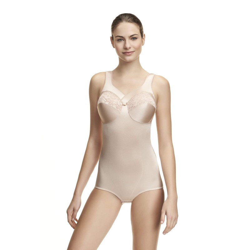 Susa Women's Corselet with Shape-Effect Bodysuit, Anthracite, 90E, charcoal