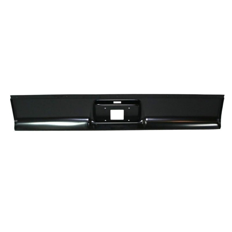 Silscvtt Black Rear Steel Bumper Roll Pan for Fleetside Replacement