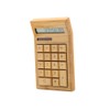 Eco-friendly Bamboo Electronic Calculator Counter Standard Function 12 Digits Solar