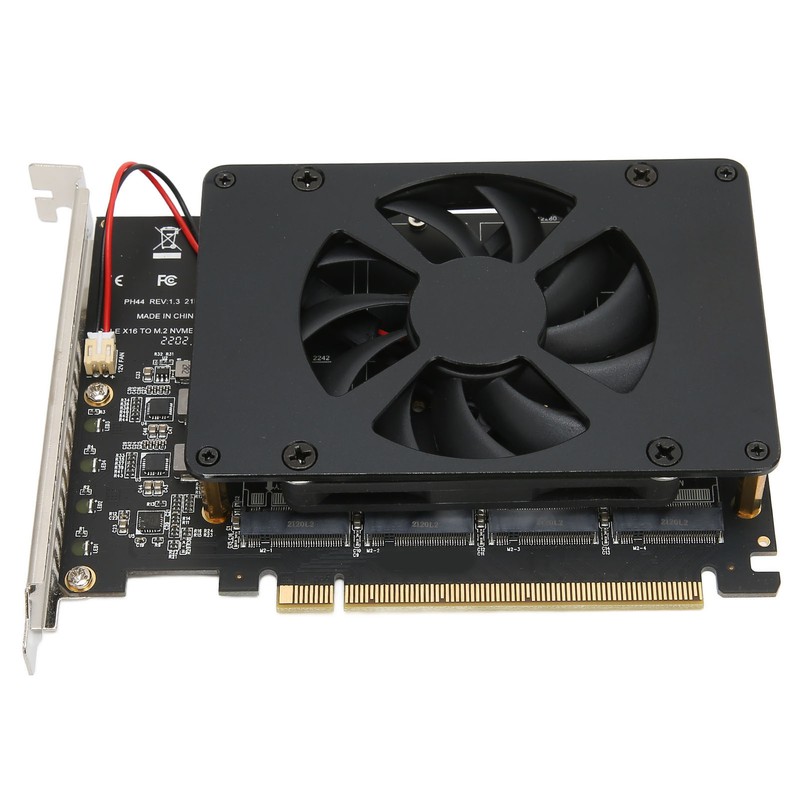M.2 PCIE Adapter PCIe 4.0 X16 to 4 Port M.2