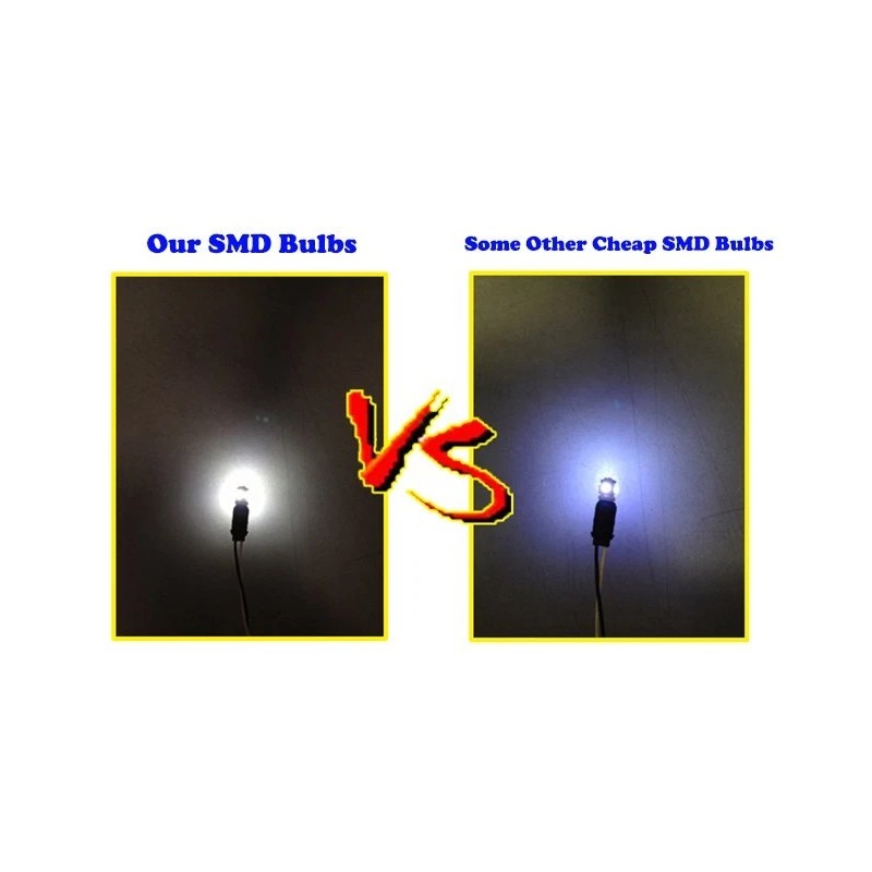D15 Lighting 10x White LED Interior Map Dome Trunk Light