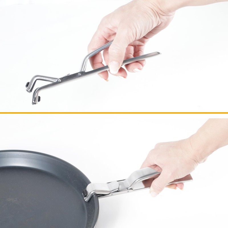 Kerafactum Pizza Tongs, Practical Pizza Tongs, Stainless Steel, 19 cm,