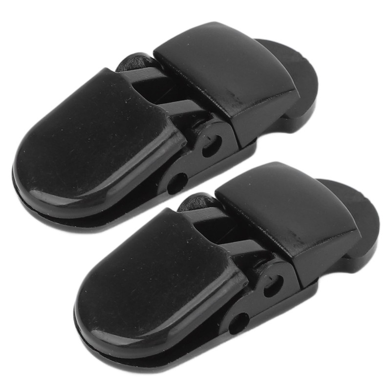 20Pcs Hearing Aid Lanyard Clip Good Fixation Multifunctional Odorless Black