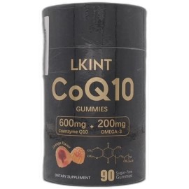 LKINT *2028-4-28* Coq10 Gummies, Co Q 10 Supplement Sugar Free, Cq10 600mg With Omega