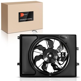 A-Premium Engine Radiator Cooling Fan Assembly Compatible with Select Kia Models - Forte 2017 2018, 2.0L