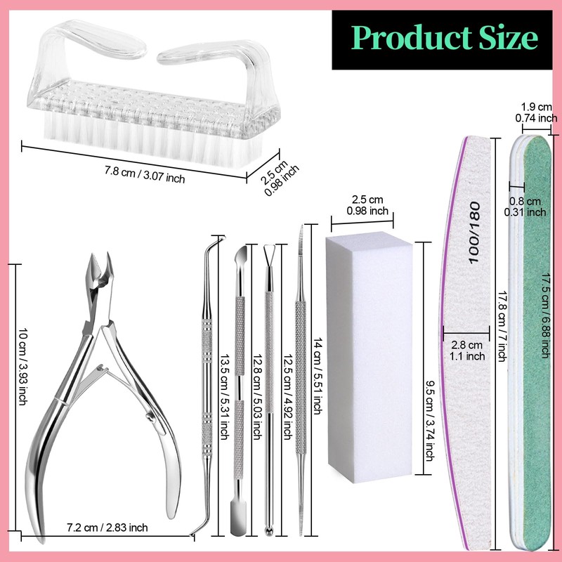 FANDAMEI Buffer for Nails, Buffer for Gel Nails, Manicure Set,