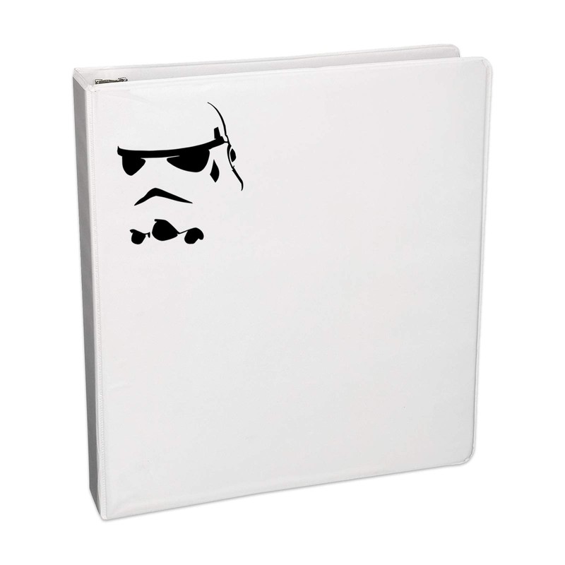 Bargain Max Decals Trooper Helmet Outline Decal Notebook Car Laptop