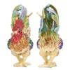Rooster Trinket Box Embedded Rhinestone Alloy Bright Colors Wide Application