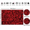 7x5ft Red Rose Floral Backdrop Rose Flowers Wall Background for