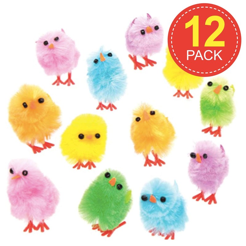 Baker Ross Baker Ross EK237 Easter Coloured Mini Fluffy Chicks