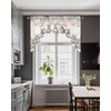 BEMIGO Easter Curtain Valance for Window, Farmhouse Cute Bunny Swag