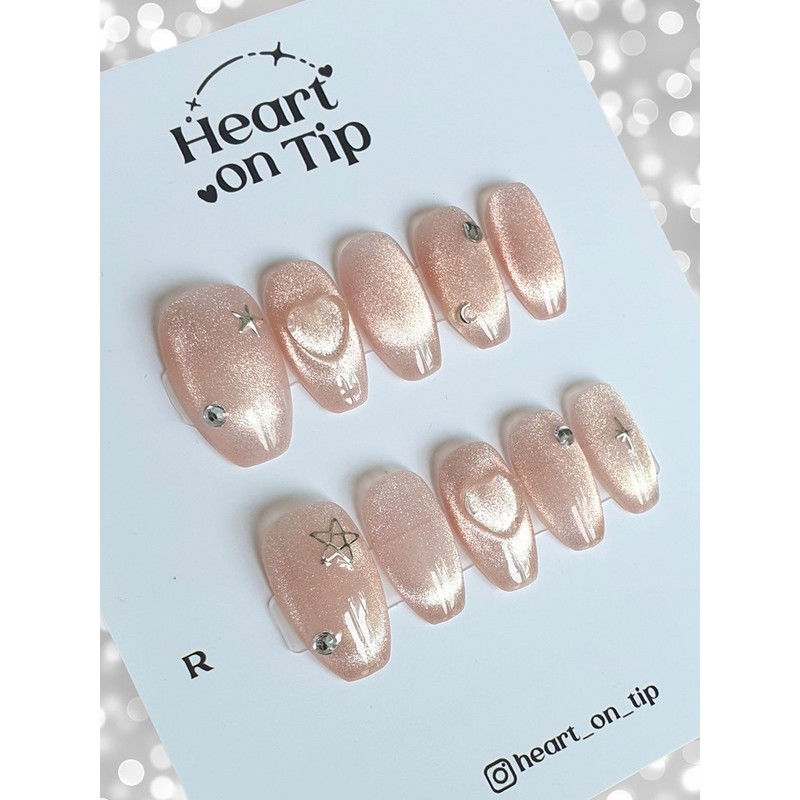 [Silky Magnetic Nails] Shining Luna Handmade Nail Tips Daily Recommendation