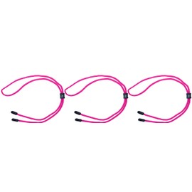 GoGrip Toggle Multipurpose Glasses Cord, Sports Eyewear Retainer & Sunglasses Lanyard Multi Pack (x 3) (Pink x3)