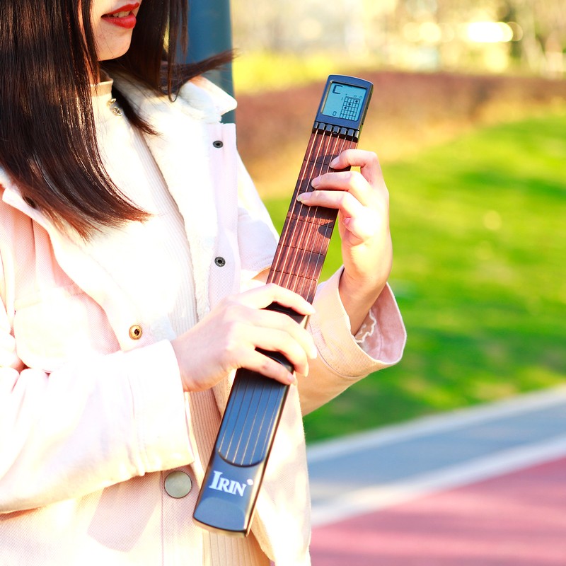IRIN Pocket Guitar Chord Trainer 6 Fret Portable Practice Tool