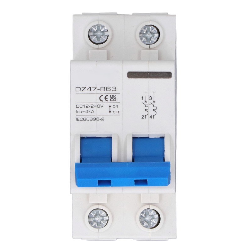 2P Photovoltaic DC Circuit Breaker High Sensitivity Overload Protection Switch