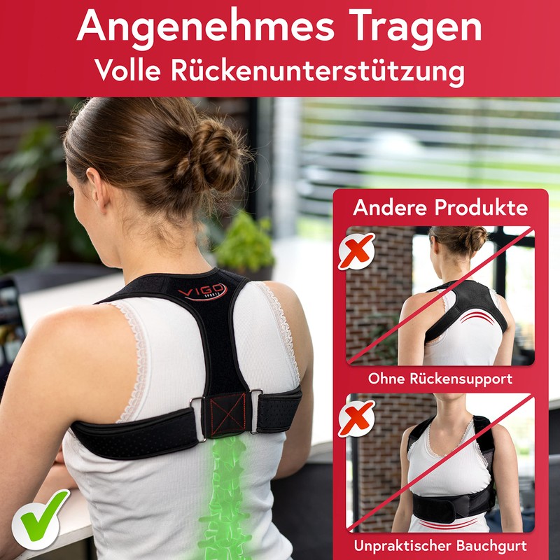 VIGO SPORTS® *NEW* I Back Straightener for Efficient Posture Correction