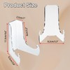 Hipiwe 3 Pack Clear Easel Display Stand Acrylic Plate Stand