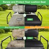 LEAPGOMAX Waterproof Front & Rear Golf Cart Seat Covers for