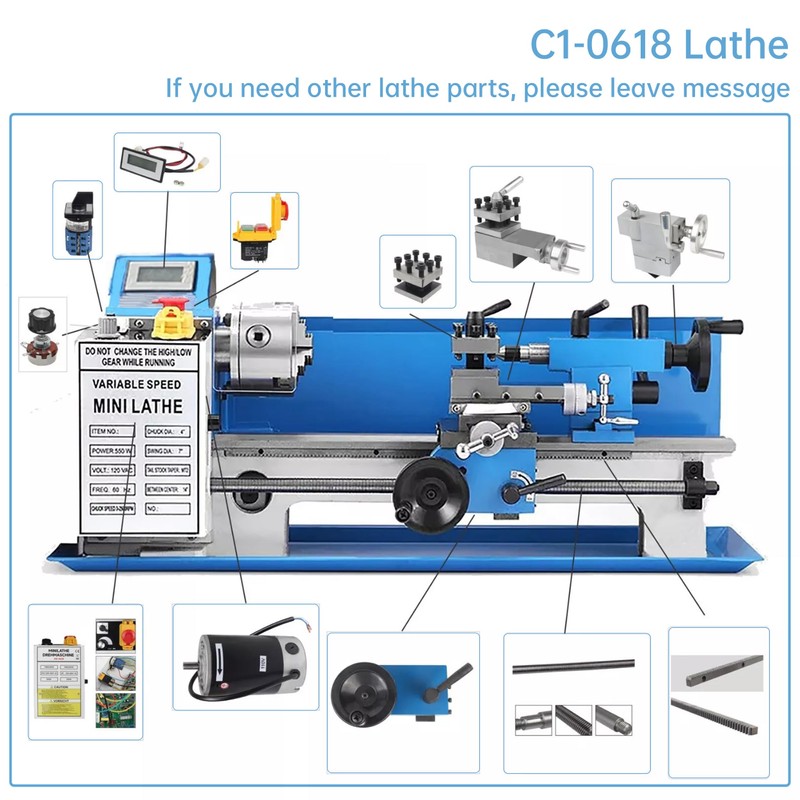 YIDOFENG Light Milling Machine Switch,Mini Lathe Accessories Part Motor Forward