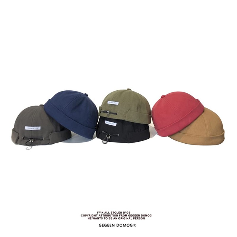 Docker Cap Brimless Hat for Men Women Skullcap Beanie Peakless
