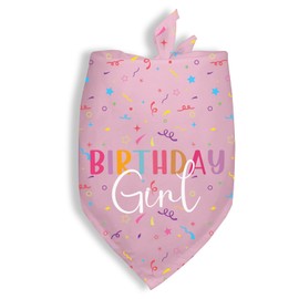 Dogs Bandanas Girl Dogs Birthday Girl Bandana Hat Toy Set Pet Happy Birthday Party Supplies Triangle Bibs with Cute Bone Dog Birthday Scarf Accessories for Pet Dog Lovers Gifts - Pink