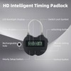 KENRONE Heart Metal Timer Lock, USB Rechargeable Timer Compact Padlock