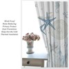 SENRUEGT Nautical Coastal Curtains,Nautical Beach Starfish Seashell Blue Curtains Summer