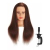 Hairginkgo Maniqui Cabeza Cabello Natural Marrón 55 Cm Hairginkgo