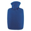 Hugo Frosch Wärmflasche Klassik 1,8 l mit Fleecebezug (Blau)