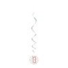Unique 84928 Number Hanging Swirl Decorations-32 | Glittery Rosegold |