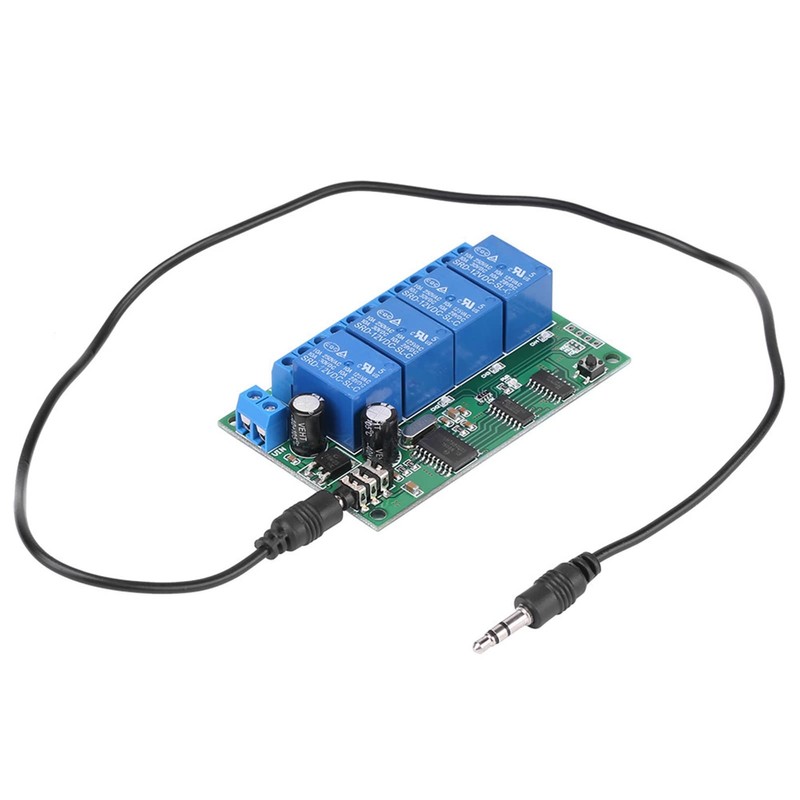 AD22B04 4 Channel DTMF Tone Decoder Relay, 12V Phone Remote