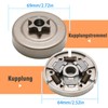 Hoypeyfiy 1123 640 2003 3/8" Kettenrad und Kupplung Kit, Ersatz