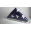 Burial casket flag clear acrylic display case veterans memorial 5'