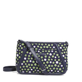 Vera Bradley Women's Trimmed Trapeze Crossbody Lucky Dots Cross Body
