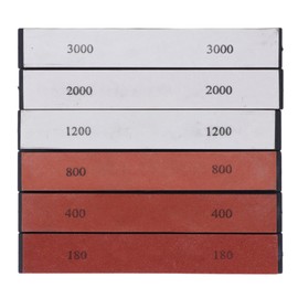 6PCS Knife Sharpening Stone 180 400 800 1200 2000 3000 Grit Whetstone Knife Sharpener for Blade