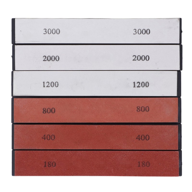 6PCS Knife Sharpening Stone 180 400 800 1200 2000 3000