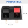 4pcs Speaker Connectors Speaker Wire Connectors for Home Stereo Terminal