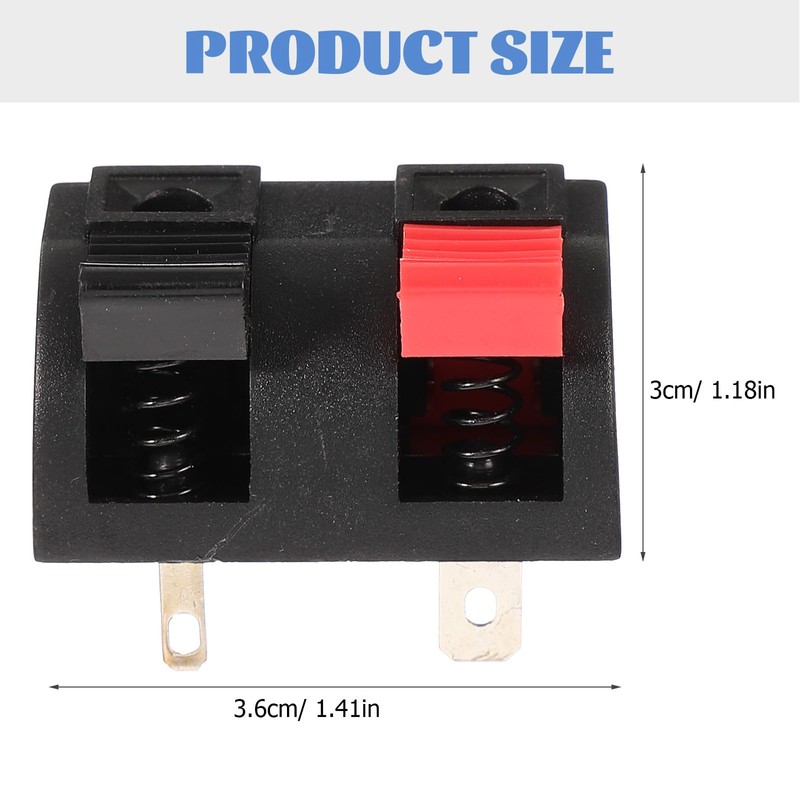 4pcs Speaker Connectors Speaker Wire Connectors for Home Stereo Terminal