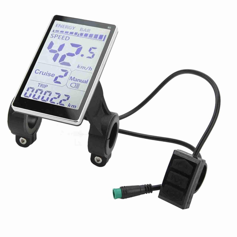 Electric Bike LCD Meter, compatible with 24V/36V/48V/60V electric bicycles, M5