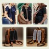 AOGELAN 2 Pack Fluffy Fuzzy Genuine Sheepskin Car Seat Belt