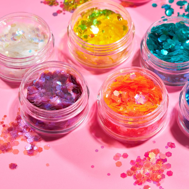 Moon Glitter Iridescent Piece Glitter – 100% Cosmetic Glitter for