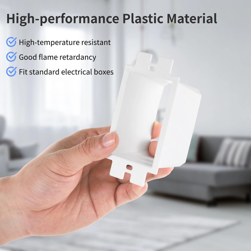 yeesport 50 Pcs Electrical Box Extenders, BE1-2 Electrical Outlet Box