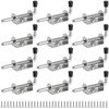 12 Pack Spring Loaded Latches Pin, 5 Inch Silver Spring