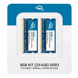 OWC 8GB (2x4GB) DDR3L 1600 PC3L-12800 CL11 1Rx8 204-pin 1.35V Non-ECC SODIMM Memory RAM Module Kit Compatible with Synology NAS DS1817+ RS818+ RS818RP+ RS1219+