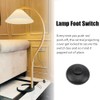 CORTHULin Round Foot Switch Black Lamp Foot Push Switch Standard