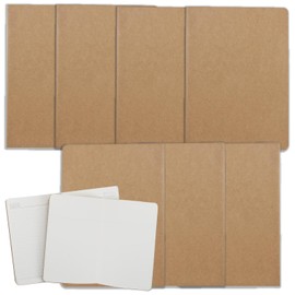 Pack of 7 Notepads, Vintage Kraft Paper Notebooks, Sketchbooks, Stationery for Students, School Supplies, Writing Instrument Accessories