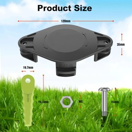 Rivershine ACFHRL2 Weed Wacker Head Replacement, Compatible with Ryobi 18V, 24V Trimmers, Compatible with Ryobi Weed Wacker Parts, with 10 Quickload Weed Wacker Blades (1 Head +10 Blades)