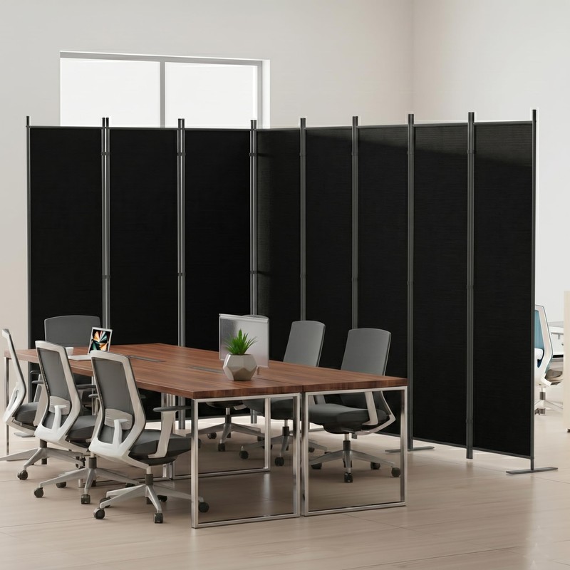 1-Panel 6 ft Tall Indoor Folding Room Divider, Portable Privacy